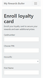 Mobile Screenshot of myrewardsbutler.com